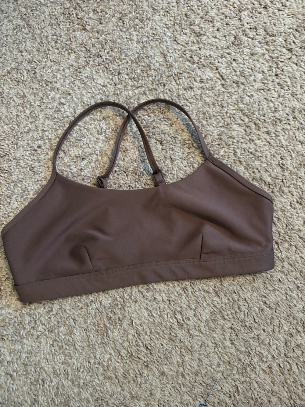 ALO Yoga Brown Seamless Sports Bralette